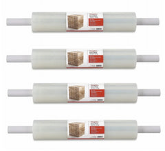 20" x 1000', 80 Gauge Hand Film Stretch Wrap - Pack of 4