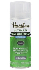 Varathane 250181 12 oz Can of Water Based Crystal Clear Semi-Gloss Spar Urethane Spray