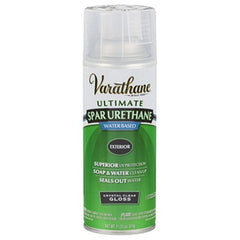 Varathane 250081 12 oz Can of Water Based Crystal Clear Gloss Spar Urethane Spray