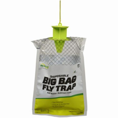 Rescue BFTD-DB12 Big Bag No Pesticide Non Toxic Disposable Fly Trap - Quantity of 6