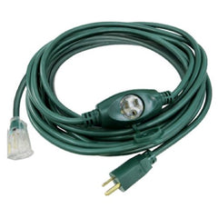 Master Electrician 09001ME 25' 14/3 SJTW Multi-Outlet Green Outdoor Extension Cord
