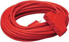Master Electrician 04218ME 50' Foot Red Outdoor 3-Outlet Extension Cord