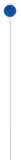 Hillman 840072 48" Blue Driveway Marker Reflectors - Quantity of 6