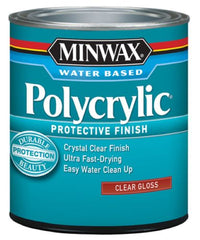 Minwax 65555 1-Quart Can of Water Based Clear Gloss Polycrylic Protective Finish