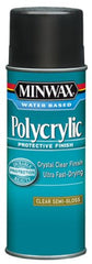 Minwax 11.5 oz Can of Water Based Clear Semi-Gloss Polycrylic Protective Spray Finish