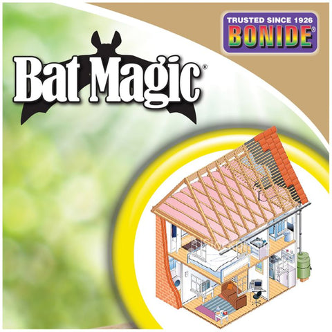 Bonide 876 4-Pack Bat Magic All Natural Non Toxic Bat Repellent For Indoors - Quantity of 12