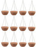 Panacea 88500GT 12" Green Round Growers Hanging Basket Pot / Planter - Quantity of 12