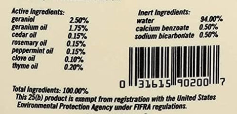 Skeeter Screen 90200 4 oz Bottle of Deet Free Essential Oil Mosquito Repellent - Quantity of 2