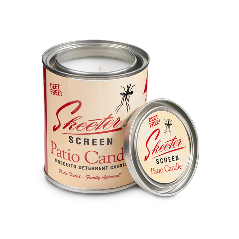 Skeeter Screen 90400 15 oz Deet Free Mosquito Repellent Patio Candle - Quantity of 12