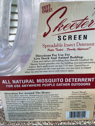 Scent Shop 90800 4 LB Jug Of Skeeter Screen Deet Free All Natural Mosquito Deterrent - Quantity of 4