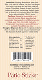 Scent Shop 90910 15-Pack Skeeter Screen Incense Mosquito Deterrent Yard Stick - Quantity of 6