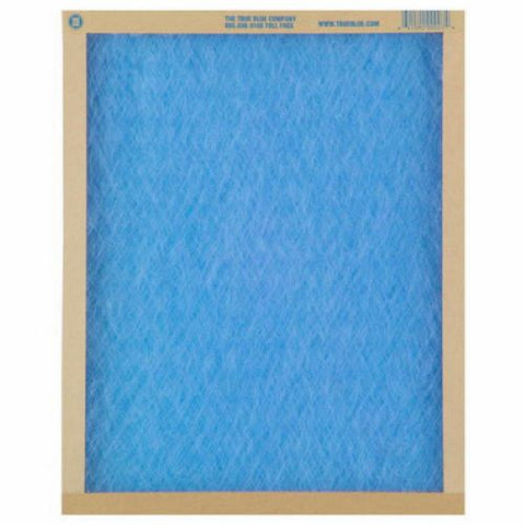 True Blue 108301 8" x 30" x 1" Flat Panel Spun Fiberglass Disposable Furnace Air Filter MERV 2 - Quantity of 12