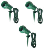 KAB GL-005 Master Electrician Green Outdoor Floodlight Holder With 6' Cord - Quantity of 3