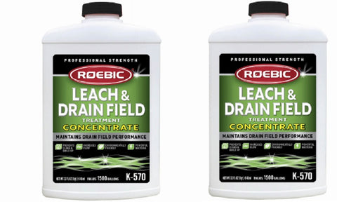Roebic K-570-Q Quart of Concentrate Leach & Septic Drain Field Opener - Quantity of 2