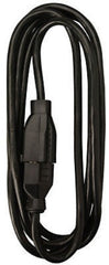 Master Electrician 02210ME 15' Foot 16/2 13A SJOW Black Round Vinyl Indoor & Outdoor Extension Cord