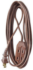 Master Electrician 09404ME 15' Foot 16/2 SPT-2 Brown Vinyl Cube Tap Household Extension Cord