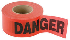 Hanson C H 16003 1000' Foot x 3" 2mm Red Danger Vinyl Safety Tape