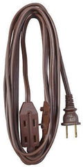 Master Electrician 09405ME 20' 16/2 SPT-2 Brown Vinyl Cube Tap Household Extension Cord