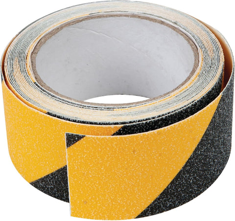 Wilmar W514 Adhesive Grip Safety Tape, Hi-Vis Black & Yellow, 2 In. x 16 Ft. - Pack of 12
