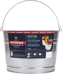 Behrens C17GS 4 Gallon Galvanized Sheet Steel Wash Tub Bucket - Quantity of 1