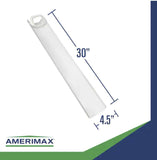 Thermwell GWS3W White Adjustable 6 Foot Flip Up Extendable Downspout Extender - Quantity of 6