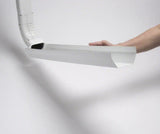 Thermwell GWS3W White Adjustable 6 Foot Flip Up Extendable Downspout Extender - Quantity of 6