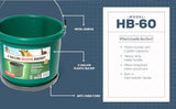 Farm Innovators HB-60 9-Quart 60W Plastic Heated Bucket With Thermostat