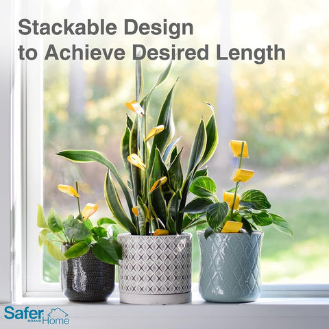 Safer SH5026 8-Count Pack of Non Toxic Houseplant Whitefly & Insect Sticky Stake Traps