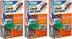 Terro T1804-6 4-Count Pack of Outdoor Ready-To-Use Liquid Ant Bait Traps - Quantity of 3