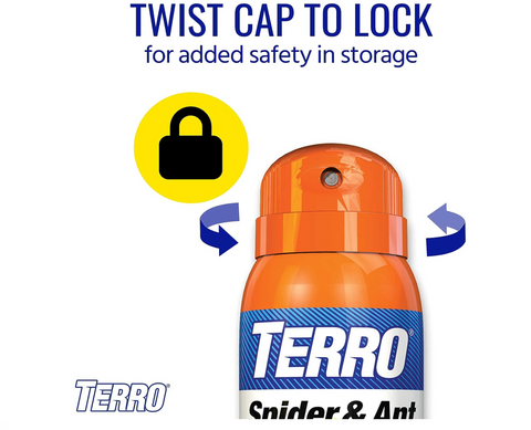 Terro T2302 16 oz Can of Spider Killer + Ant Scorpion Roach Bedbug & Tick Killer Spray