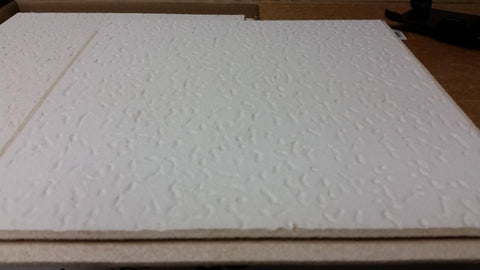 USG Interiors 4240 12" x 12" x .5" Tivoli Class C Wood-Fiber Acoustical Panel Ceiling Tiles - Quantity of 10