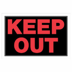 Hillman 839898 8" x 12" Heavy Gauge Plastic Keep Out Signs