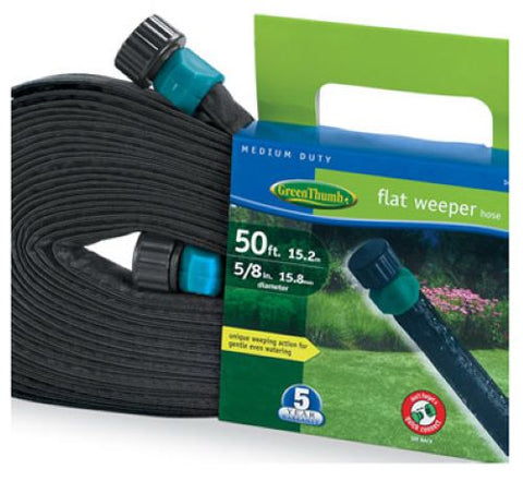 Green Thumb 1065290 50' Foot Flat Weeper & Soaker Garden Hose - Quantity of 10