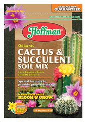 Hoffman 10410 10 Quart Bag of Organic Cactus & Succulent Potting Planting Soil Mix