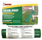 Frost King DE300 12' ft x 7" Green Plastic Flexible Roll Out Downspout Extender - Quantity of 4