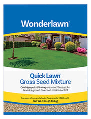 Wonderlawn 135936 3 lb Quick Lawn Grass Seed Annual / Perennial Ryegrass Mix - Quantity of 1 bag
