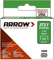 Arrow Fastener 214 1000 Pack Of JT-21 1/4"