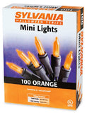 Sylvania V34700-88 100 Light Count Orange Mini Light Halloween Set - Quantity of 12