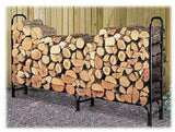 Panacea Products 15204 8' ft Black Tube Steel Firewood Log Holder Rack - Quantity of 1