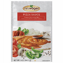 Mrs. Wage's W539-J4425 5 oz Pack Of Tomato Sauce & Canning Mix Pizza Sauce