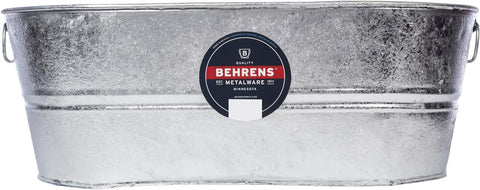 Behrens 2-OV 10.5 Gallon Steel Weather & Rust Resistant Oval Tub - Quantity of 3