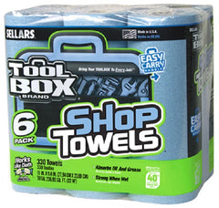 Sellars 5441602 6 Roll Pack Of Tool Box Blue Shop Towels