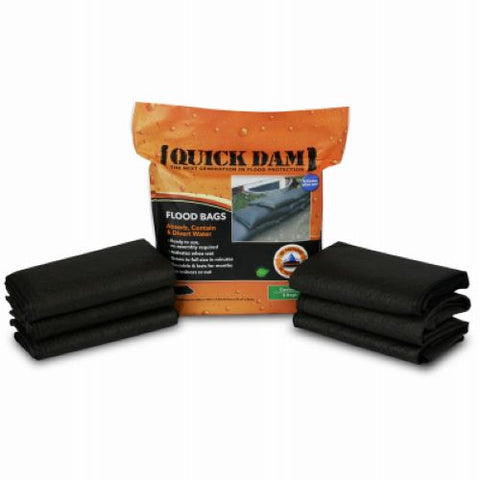 Absorbent QD1224-6  6-Pack Of Quik Dam Sandless Expandable Sandbags - Quantity of 6
