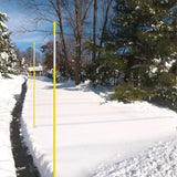 Hillman 848639 48" Fiberglass Yellow Reflective Driveway Marker - Quantity of 12