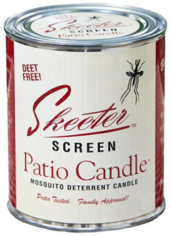 Skeeter Screen 90400 15 oz Deet Free Mosquito Repellent Patio Candle - Quantity of 8