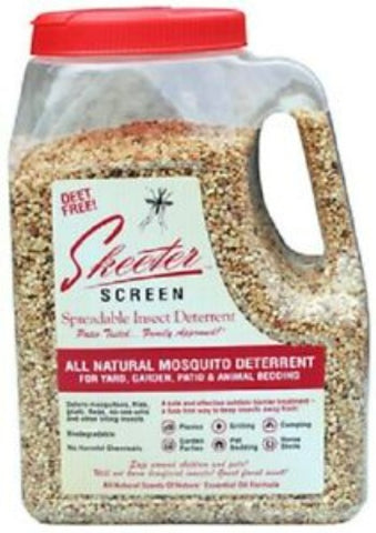 Scent Shop 90800 4 LB Jug Of Skeeter Screen Deet Free All Natural Mosquito Deterrent - Quantity of 1