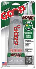 Goop 142100 2 oz Tube Of Amazing Goop II Max Clear Ultimate Repair Glue