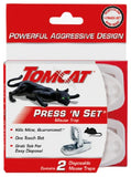 Tomcat 0360710 2-Pack Of Press 'N Set One Touch Reusable Mouse Traps - Quantity of 12