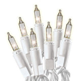 Holiday Wonderland 48600-88A 100 Count Clear Christmas Light Sets With White Cord - Quantity of 3