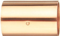 Nibco W00835D 1-1/4" x 1-1/4" Wrot Copper Pipe Couplings w Stop - Quantity of 5